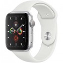 Apple Watch Series 5 GPS- Silver Aluminum Case with White Sport Band (44mm)