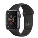 Apple Watch Series 5 GPS- Space Gray Aluminum Case with Black Sport Band (44mm)