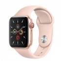 Apple Watch Series 5 GPS+ Cellular - Gold Aluminum Case with Pink sand Sport Band (40mm)