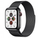 Apple Watch Series 5 GPS+ Cellular - Space Black Stainless Steel Case with Black Milanese Loop (40mm)