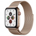 Apple Watch Series 5 GPS+ Cellular - Gold Stainless Steel Case with Gold Milanese Loop (44mm)